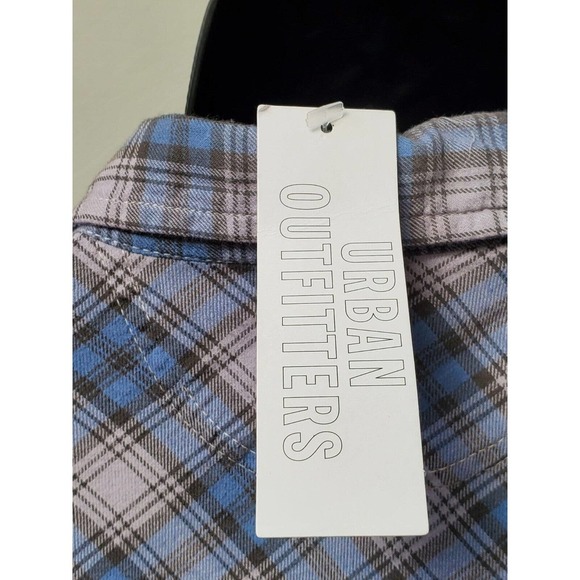 Urban Outfitter Mens Blue Cotton Collared Long Sleeve Buttons Down Shirt Size XL - Picture 7 of 11